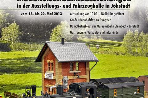 Poster Modelleisenbahnausstellung Pfingsten 2013