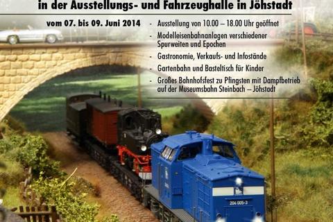 Poster Modelleisenbahnausstellung Pfingsten 2014