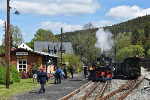 Zugkreuzung in Schmalzgrube