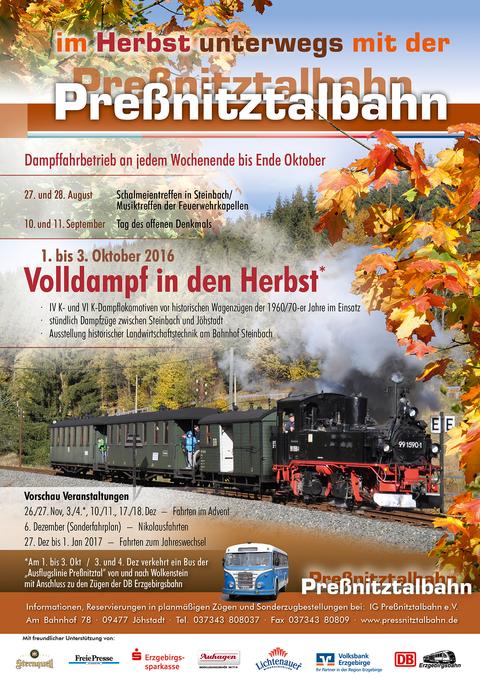 Veranstaltungsplakat Herbst 2016