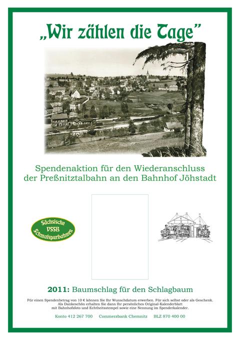 Spendenzertifikat „Wir zählen die Tage“ 2011