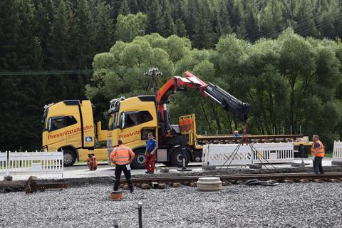 Nochmal prüfen der Weichenlage.