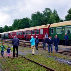 Kurzer Halt in Schlettau.