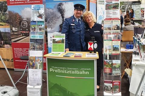 Andreas und Christa haben drei Tage die Betreuung des Standes übernommen.