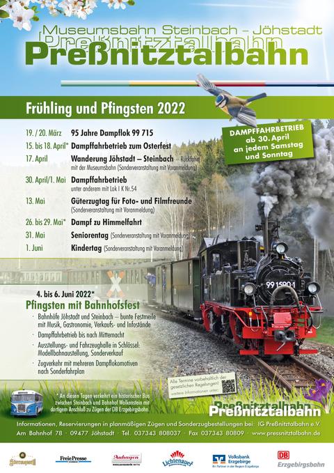 Veranstaltungsplakat Frühling und Pfingsten 2022