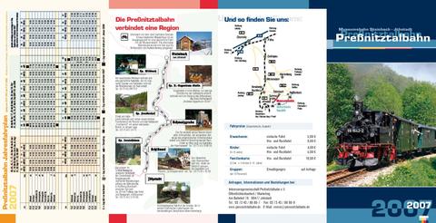 Flyer mit Fahrplan 2007