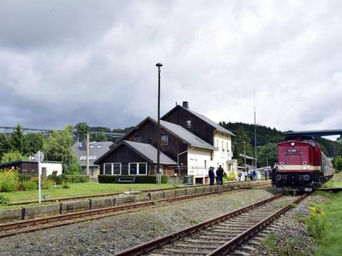 In Markersbach wartet der Sonderzug.