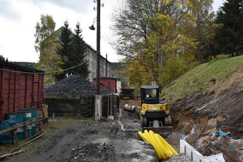 Die Arbeiten haben fast den Kohlebansen erreicht.