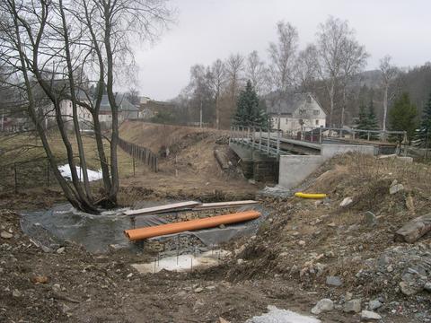 Ende März hatte es auf der Wolkensteiner Seite noch „jungfräulich“ ausgesehen.