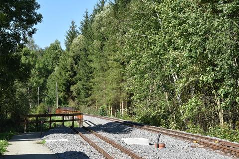 Ansicht am nördlichen Ende des Bahnhofes.