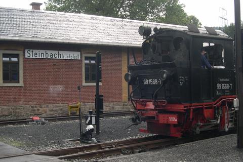 07.08.2005. Ankunft Bahnhof Steinbach. Foto: Jörg Müller