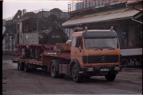 20.08.1992. Der Transport nach Jöhstadt startet in Annaberg-Buchholz oberer Bahnhof. Foto: Jörg Müller