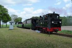 Zug mit 99 4511 unterwegs nach Lindenberg.